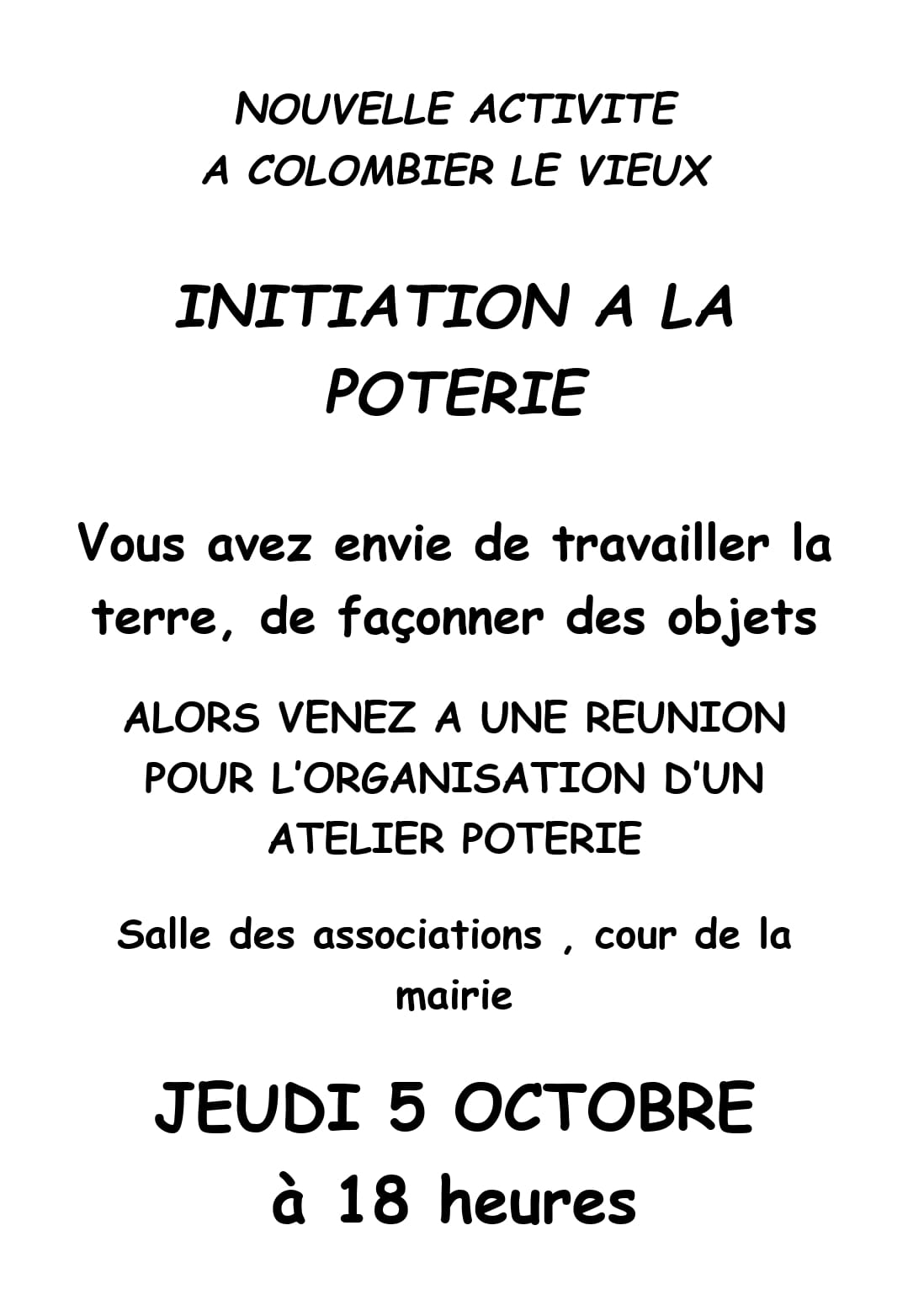 2023.10.05 lo gavelier initiation poterie