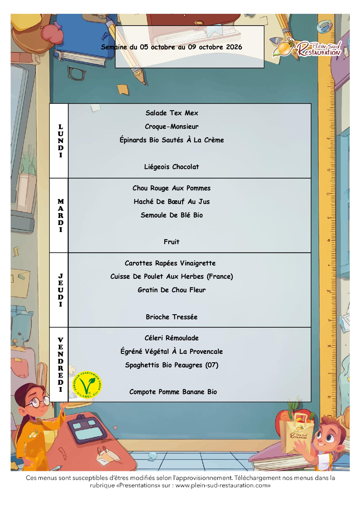 Menu octobre 2026 - page 2