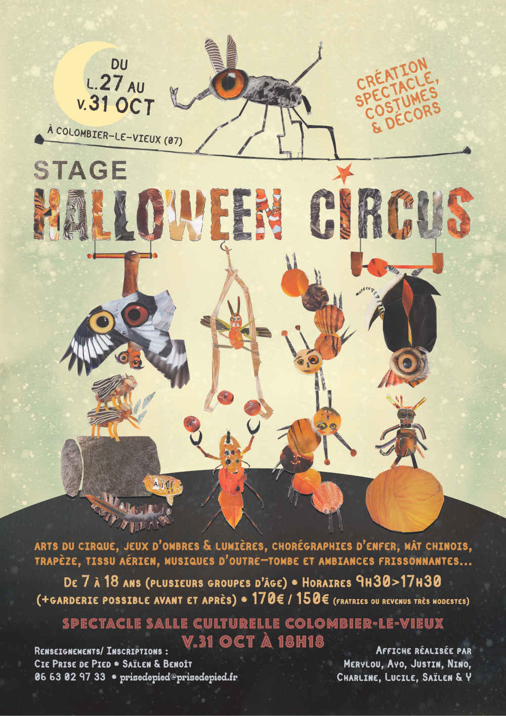 2025 halloween circus affiche LD